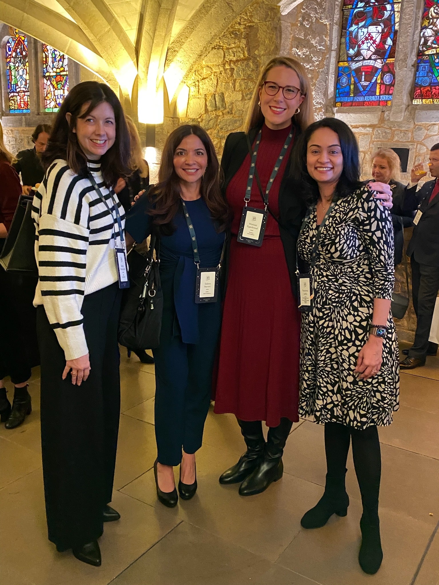 Thinker50 gala event for AI writing strategies, business leadership, and diversity. CEO Sandy Smith & President Marissa Eigenbrood meet authors.